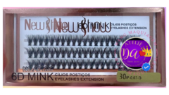 Cílios new show tufo sem Nó 30p, 0.07d, mink 6d postiço. - comprar online