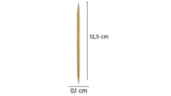 palito de madeira ponta dupla para unha 1 peça. - comprar online