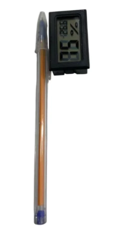 Higrômetro Medidor Temperatura Mini lcd digital Umidade Relógio Digital cilios - comprar online