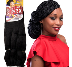 cabelo Jumbo Super 6X (400g) 126cm - CASTANHO escuro Tranças Box Braids,twist. cor2.