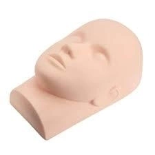 rosto cabeça De Silicone para treino, cilios,maquiagem,micropigmentação etc...