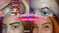 Henna ruiva para Design de Sobrancelha Profissional Makiaj na internet