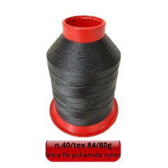 fio linha poliamida nylon Para Mega Hair cabelo ponto americano bonderizada preta costura etc... - loja online