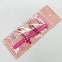 Paquímetro para sobrancelha de Plastico cor ROSA 80mm, 8cm. - comprar online