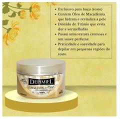 Cera depilatoria 50g Pérola Depimiel buço,sobrancelha - deisealinecosmeticosebeleza.com