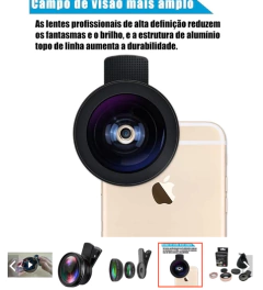 Lente para celular Foto Macro Wide Universal 0.45x Phone Lens. na internet
