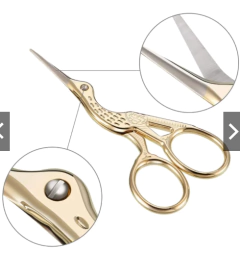 Imagem do Tesoura para cilios reta Design de Sobrancelha Pássaro Garça hot 1 peça.