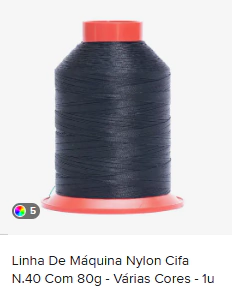 fio linha poliamida nylon Para Mega Hair cabelo ponto americano bonderizada preta costura etc... - deisealinecosmeticosebeleza.com