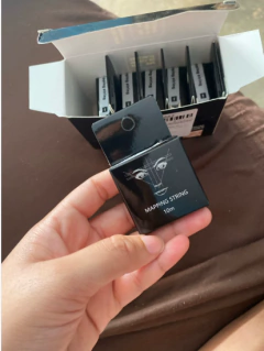 Rolo fio Linha 10 metros pigmentada preta para Depilação Egípcia Antibacteriano Algodão Sobrancelha,buço na internet