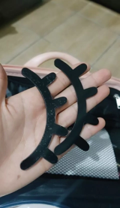 Par de Cílios mdf 10cm preto decoração Lash Designer Salão Studio decorativo - deisealinecosmeticosebeleza.com