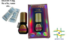 cola para cilios olinrovi 3g com anvisa seca em 1 segundo russo fio a fio etc... - comprar online