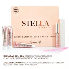 stella milano super kit grande 80 aplicações 3d lash lifting e brow lamination ant irritaçao gratis uma coloração em gel sem direito a escolha de cor. - deisealinecosmeticosebeleza.com
