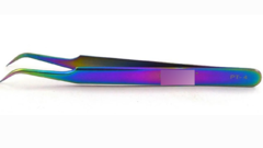 pinça para cilios furta cor colorida curvada! na internet