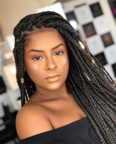 Cabelo Super X 6x Jumbão Tranças Box braids 126cm e 400g, cor #1b na internet