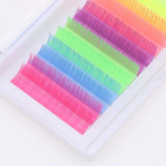 cilios NEON colorido uv varias medidas 0.07d, elelash. na internet