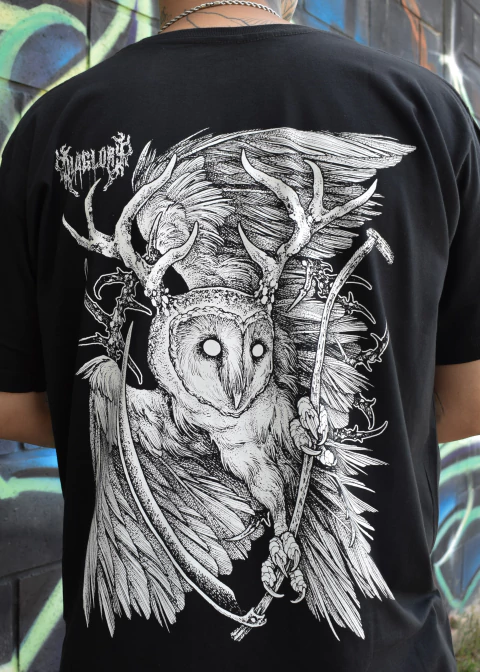 Remera Premium Old Glory Tattoo Buho Dezskull - comprar online