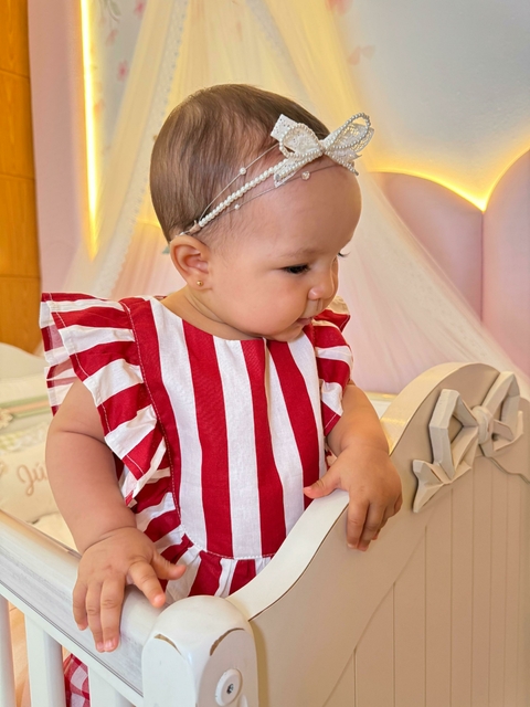 Tiara Galáxia Pérolas Brancas