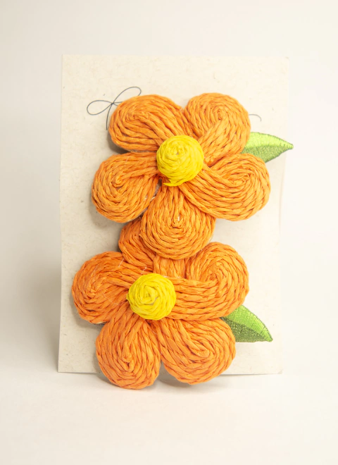 Parzinho flor bordada - online store