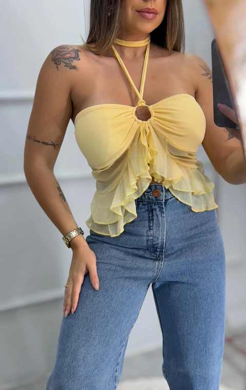 blusinha Isis amarela - comprar online