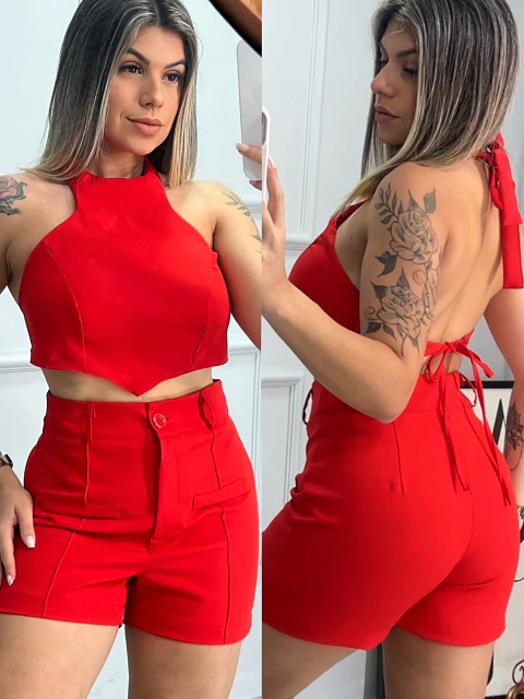 Conjunto Belly Vermelho - comprar online