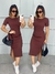Vestido Paola Marrom - comprar online