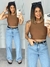 Cropped Nina Marrom - comprar online