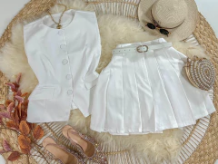 Conjunto alfaiataria plissado