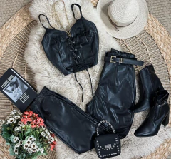 Conjunto couro grace