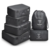 Set Organizador de Ropa Para Valija Negro Premium