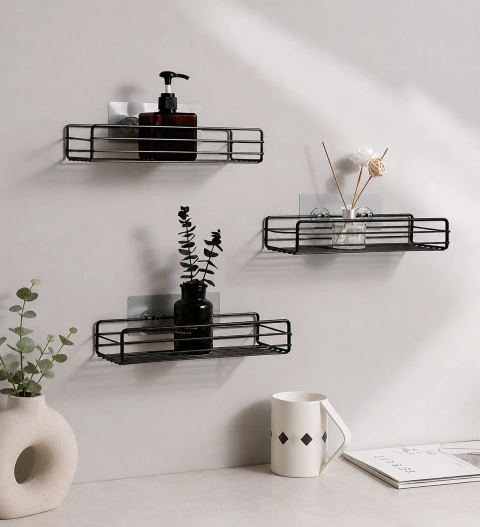 Estante Organizador Adhesivo de Pared
