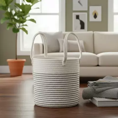 Cestas de Algodón a Rayas - comprar online