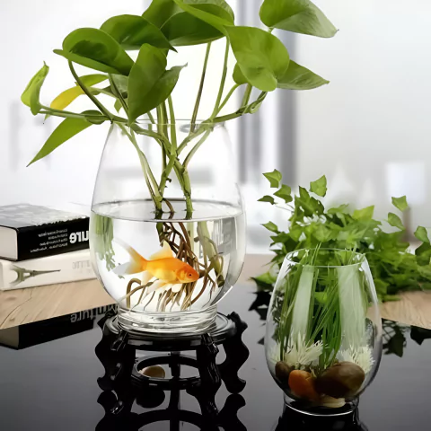 Florero De Vidrio Copa