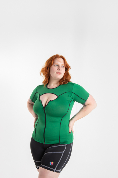 Remera Biker Fuaaa Verde - comprar online