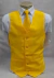 Colete Social Adulto - Amarelo Claro Fosco em Oxford - COD: LM913