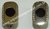 Abotoadura Retangular - Cromada com Detalhes - COD: AB1047