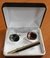 Kit Abotoadura - Prata com Detalhes Pretos - COD: KS749