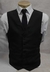 Colete Social - Preto Liso em Oxford com Fivela para Ajuste - COD: BS4452