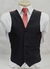 Colete Social Adulto - Preto em Two Way com as Costas em Cetim Vinho - COD: CCS374