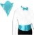 Kit Smoking - Azul Tiffany em Cetim - COD: TS1845