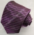 Gravata Espelhada - Roxo Uva com Linhas Pretas na Diagonal - COD: CS326 na internet