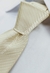 Gravata Skinny - Bege Detalhada com Linhas Diagonais - COD: JL513 - IMPÉRIO DAS GRAVATAS LTDA