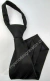 Gravata de Zíper Infantil - Preto Fosco com Riscas Diagonais - PFRD9