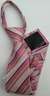 Gravata de Zíper Juvenil - Rosa Pink Escuro, Rosa Claro e Azul Royal - COD: KAZ55