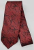 Gravata Skinny - Paisley - Vinho com Preto - COD: JL528