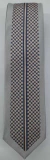 Gravata Slim Fit Toque de Seda - Cinza com Riscado Vertical Detalhado - COD: CRD06 - comprar online
