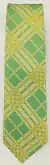 Gravata Semi Slim Xadrez - Verde e amarelo - COD: G4D0 - comprar online