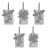Ganchos Para Cortina De Baño Set 12 Unidades Resina Y Metal en internet