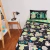 Set Manta Frazada Flannel Piñata + Juego De Sabanas 1 1/2 Plazas