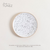 PLATO POSTRE KORBA BLANCO DOTS 20 CM