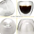 Vaso Doble Fondo Vidrio Transparente 350ml Bebida Frio Calor - Love & Home
